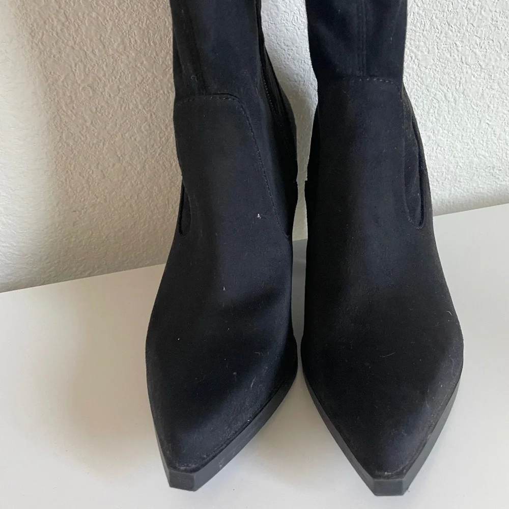 Marc Fisher Suede Thigh High Boots Size 5 - Picture 8 of 9